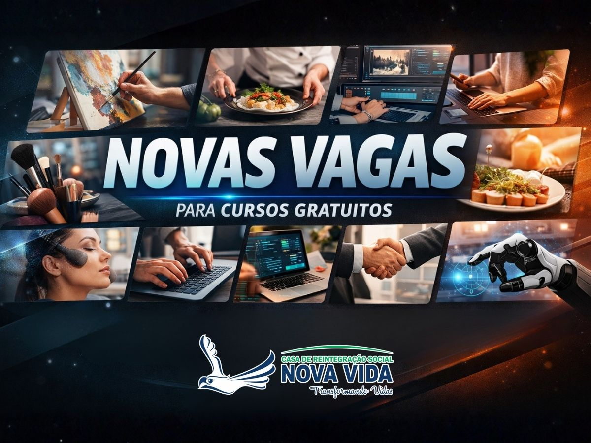 Instituto Nova Vida abre novas vagas para cursos profissionalizantes gratuitos